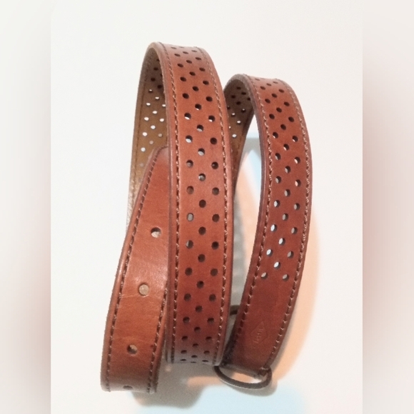 Fossil Belt Women’s Leather 1 Inch Wide Size L - Picture 2 of 10